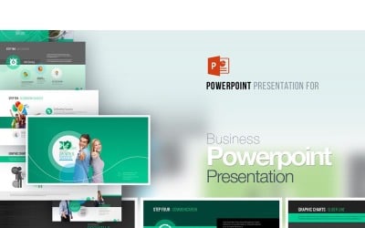10 Steps to Business PowerPoint template