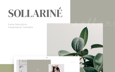 Шаблон презентации PowerPoint украшения дома Sollarine