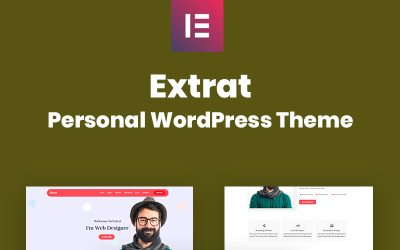 Extrat - Tema WordPress reattivo al portfolio personale