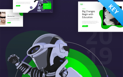 Presentazione della tecnologia Hubotc completamente animata - Modello di keynote