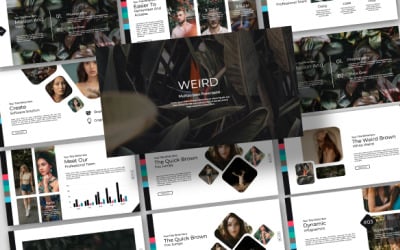 奇怪的创意演示-主题演讲模板