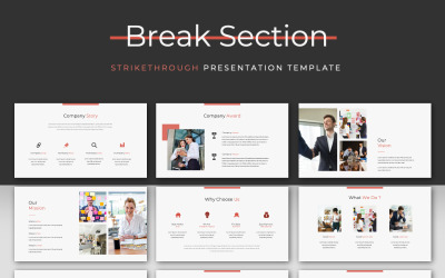 STRIKETHROUGH - Presentatie - Keynote-sjabloon