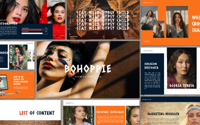 Bohoppie演示文稿-主题演讲模板