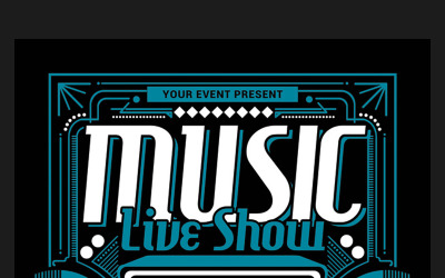 Music Live Show - шаблон фірмового стилю