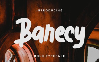 Barecy | Carattere tipografico in grassetto