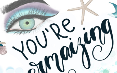 You're Mermaizing Clipart & Patterns - Illustration