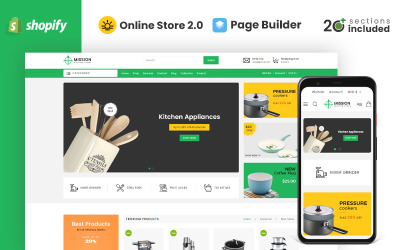 Mission Kitchen Store Shopify-Thema