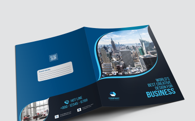 Plantilla De Identidad Corporativa "Presentation Folder" #99231