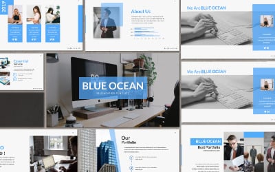 BLUE OCEAN Presentation PowerPoint mall