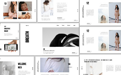 BREATH bemutató PowerPoint sablon