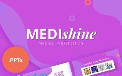 Medishine医疗演示文稿的PowerPoint模板
