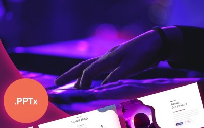 Modelo de PowerPoint de apresentação de evento criativo da Ednovate