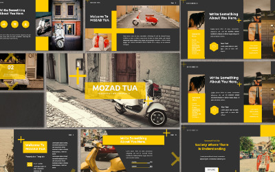 Mozad Tua presentazione modello PowerPoint