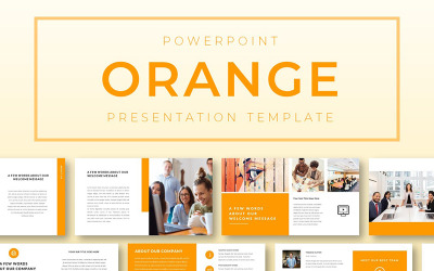 Orange PowerPoint-mall