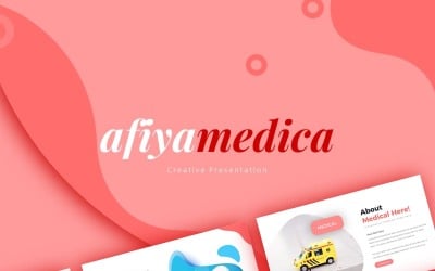 Afiyamedica medizinische Präsentation PowerPoint-Vorlage