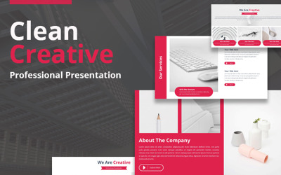 Czysty szablon Creative PowerPoint