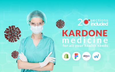 KarDone Medicine Online Store sablon Shopify téma