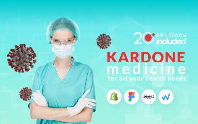 "KarDone Medicine Online Store Template Shopify Theme" thème Shopify adaptatif #99455