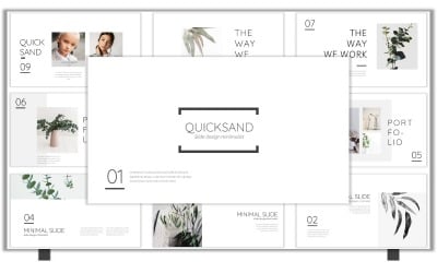 Modello PowerPoint di sabbie mobili