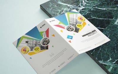 Rear Cover Bi-Fold Brochure - Corporate Identity Template