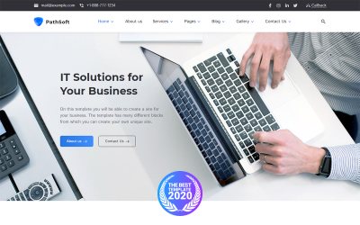 Responsivt PathSoft - IT Solutions for Your Business Services WordPress Theme WordPress-tema #99496