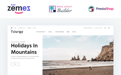 Tourgy - Reisebüro E-Commerce-Vorlage PrestaShop Theme