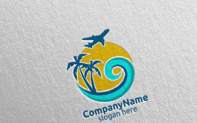 Travel and Tourism for Hotel and Vacation 24 Logo Template