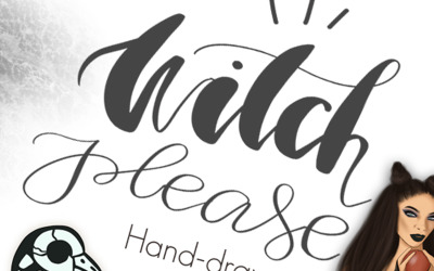 Witch Please Halloween Design Kit - Illustration