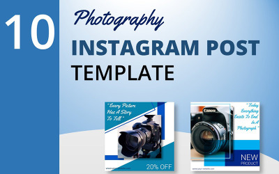 Photography - 10 Instagram Post Template for Social Media