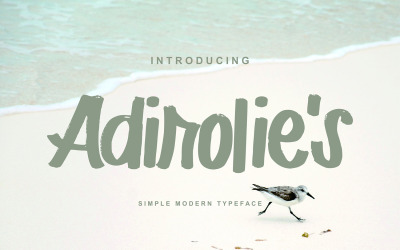 Adirolie&amp;#39;s | Enkelt modernt typsnitt typsnitt