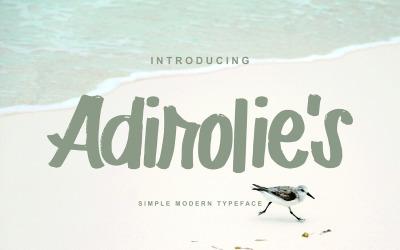 Adirolie | Egyszerű, modern betűkészlet betűtípus