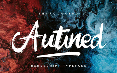 Autined | Hardscript typsnitt typsnitt