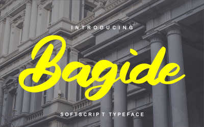 Bagide | Softscript lettertype