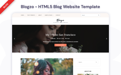 Blogzo-HTML5博客网站模板