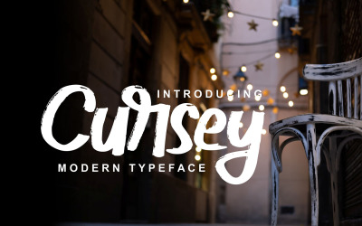 Cursey | Modern typsnitt typsnitt