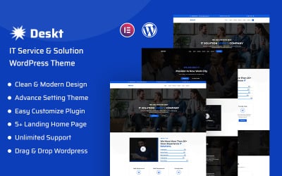 Deskt - Tema adaptable de WordPress para servicios y soluciones de TI