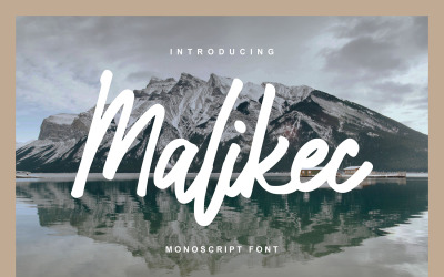 Malikec | Mono El Yazısı Yazı Tipi