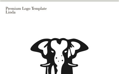 Modello di logo di elefante