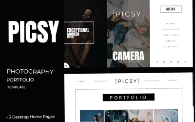 Picsy - HTML-шаблон для фотографического портфолио