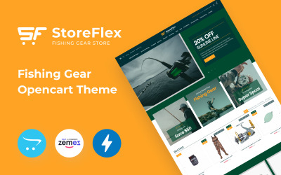 Storeflex horgászbolt OpenCart sablon