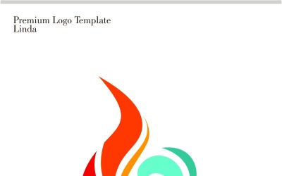 Szablon Logo wody ognia