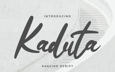 Kaduta | Carattere corsivo danzante