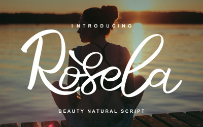 Rosela | Carattere corsivo naturale di bellezza