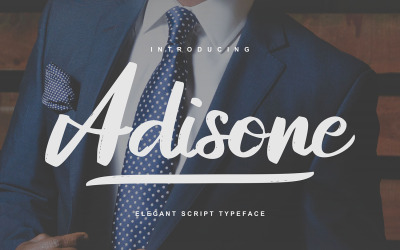 Adisone | Elegant typsnitt för skript typsnitt