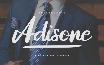 Adisone | Fuente Elegant Script Typeface
