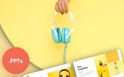 "Buzz Creative Business Presentation PowerPoint Template" - PowerPoint шаблон №99709
