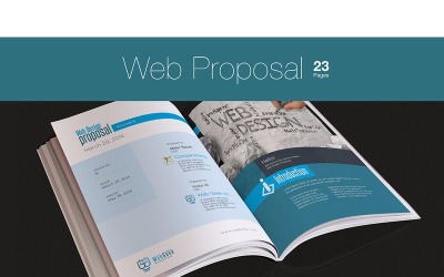 Návrh webu pro projekt webového designu - šablona Corporate Identity