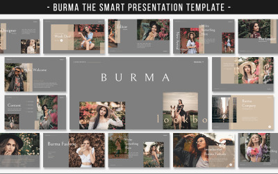 Plantilla de PowerPoint - diapositivas de Google de Birmania