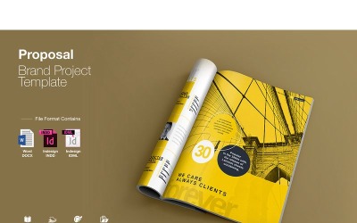 Podgląd na żywo (pełny z 3 projektami okładek) - Szablon tożsamości korporacyjnej