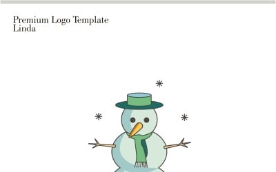 Snowman Logo Template